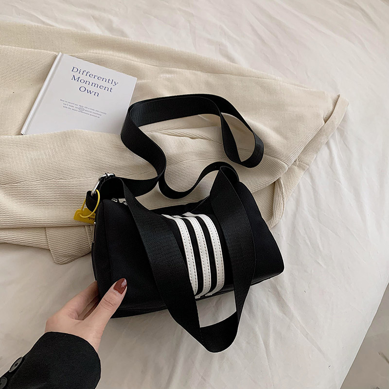 Small black slant bag